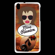 Coque HTC Desire 816 Miss Réunion Chatain