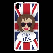 Coque HTC Desire 816 Miss UK Chatain