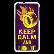 Coque HTC Desire 816 Keep Calm and Burn Out violet