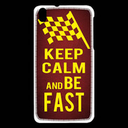 Coque HTC Desire 816 Keep Calm and Be Fast Rouge