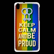 Coque HTC Desire 816 Keep Calm and Be proud Women Gay