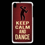 Coque HTC Desire 816 Keep Calm and Dance Rouge