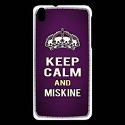 Coque HTC Desire 816 Keep Calm and Miskine Violet