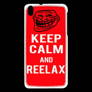 Coque HTC Desire 816 Keep Calm and Reelax Rouge