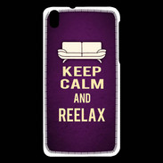 Coque HTC Desire 816 Keep Calm and Reelax Violet