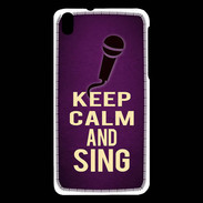 Coque HTC Desire 816 Keep Calm and Sing Violet
