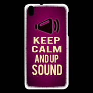 Coque HTC Desire 816 Keep Calm and Up Sound Rose