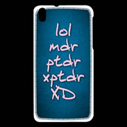 Coque HTC Desire 816 LOL MDR bleu ZG