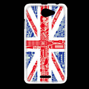 Coque HTC Desire 516 Angleterre sur Drapeau 1