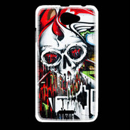 Coque HTC Desire 516 Tête de mort Graffiti couleur