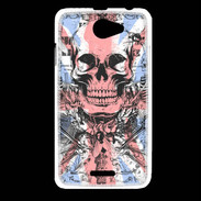 Coque HTC Desire 516 Tête de mort Angleterre