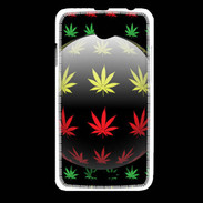 Coque HTC Desire 516 Effet cannabis sur fond noir