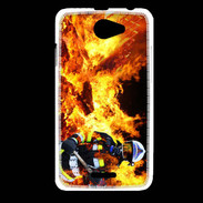 Coque HTC Desire 516 Pompier soldat du feu