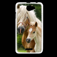 Coque HTC Desire 516 Cheval et poulain