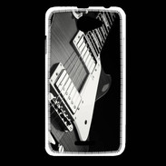 Coque HTC Desire 516 Guitare en noir et blanc