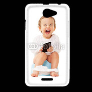 Coque HTC Desire 516 Bébé accro au mobile
