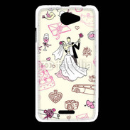 Coque HTC Desire 516 Thème mariage 1