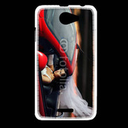 Coque HTC Desire 516 Mariée dans roadster