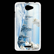 Coque HTC Desire 516 Paysage hiver 