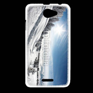 Coque HTC Desire 516 paysage d'hiver 3