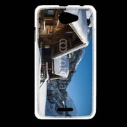 Coque HTC Desire 516 Chalet enneigé