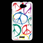 Coque HTC Desire 516 Symboles de paix 2