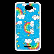 Coque HTC Desire 516 Ciel Rainbow