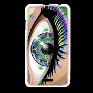 Coque HTC Desire 516 Œil hippie