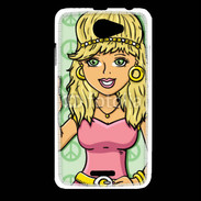 Coque HTC Desire 516 Hippie en dessin