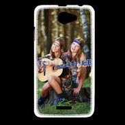 Coque HTC Desire 516 Hippie et guitare 5