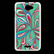 Coque HTC Desire 516 Fond Hippie en vert 