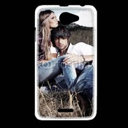 Coque HTC Desire 516 Hippie amoureux et tranquile