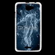 Coque HTC Desire 516 Femme en fumée de cigarette