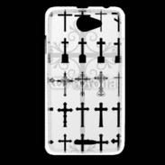 Coque HTC Desire 516 Fond croix