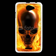 Coque HTC Desire 516 crâne en feu