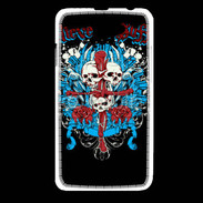 Coque HTC Desire 516 Tête de Mort Believe or Suffer