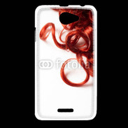 Coque HTC Desire 516 Coiffure Cheveux bouclés rouges