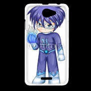 Coque HTC Desire 516 Chibi style illustration of a superhero