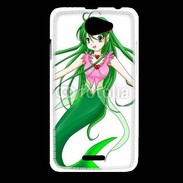 Coque HTC Desire 516 Fille manga verte