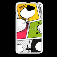 Coque HTC Desire 516 Comic strip speech bubbles