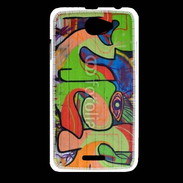 Coque HTC Desire 516 graffiti fuck 