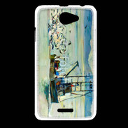 Coque HTC Desire 516 Peinture bateau de pêche