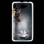 Coque HTC Desire 516 Danseuse avec tigre