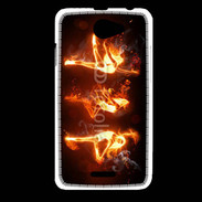 Coque HTC Desire 516 Danseuse feu