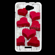 Coque HTC Desire 516 Coeur en bois