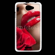 Coque HTC Desire 516 Bouche et rose glamour