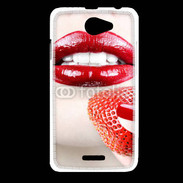Coque HTC Desire 516 Bouche sexy rouge à lèvre gloss rouge fraise