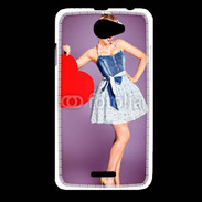 Coque HTC Desire 516 femme glamour coeur style betty boop
