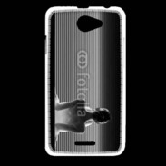 Coque HTC Desire 516 femme glamour noir et blanc