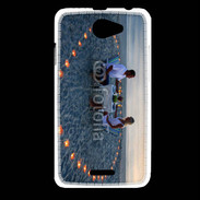 Coque HTC Desire 516 Couple romantique devant la mer